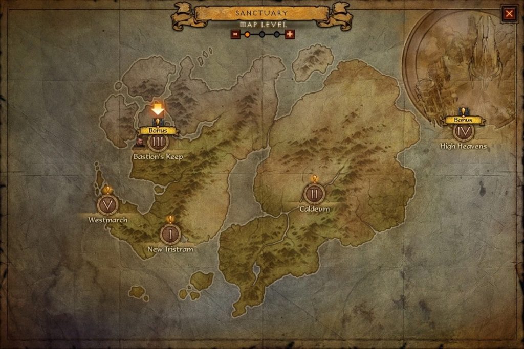 Diablo 3 Bounty Map