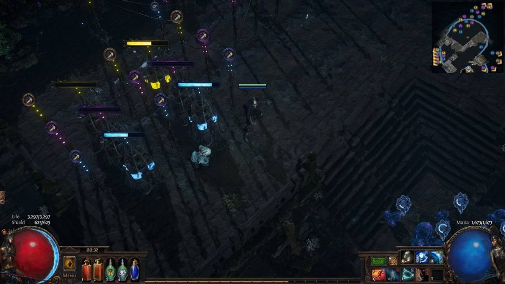 Path Of Exile pylons and tanks