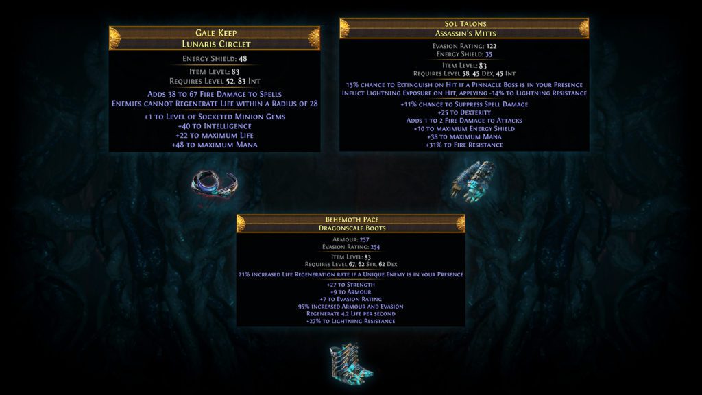 Path of Exile Rare Items With Eldritch Implicits