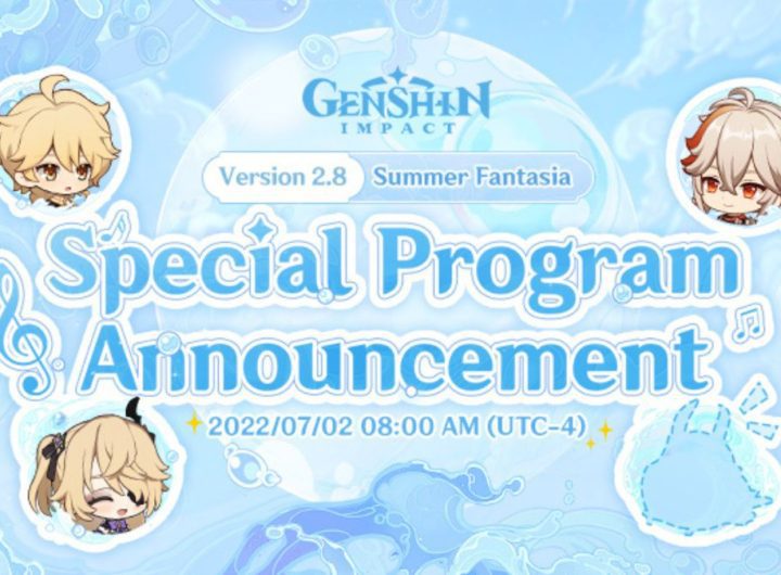 Genshin Impact Version 2.8 Special Program Preview Feature