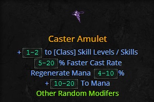 Crafted Caster Amulet