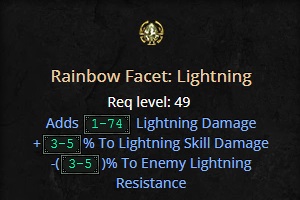 Rainbow Facet Lightning