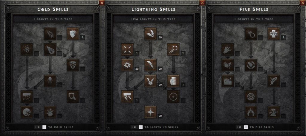 Sorceress Lightning Build